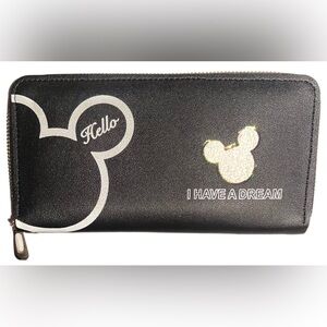 Disney Mickey Mouse Zip Clutch Wallet
